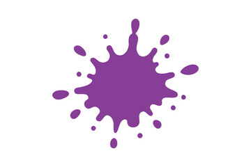 Fototapeta premium Amethyst paint splash vector