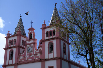 Terceira Island, Portugal. Angra do Hero&iacute;smo Cathedral is the largest religious temple in the city and in the urban area classified as a World Heritage Site.
