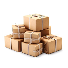 stack of cardboard boxes