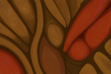 Abstract image for printing - digital painting. The picture is painted by hand on a tablet. © neurostructure