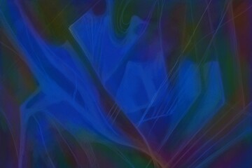 Abstract image for printing - digital painting. The picture is painted by hand on a tablet. © neurostructure