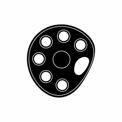 creative details  Paint Palette Icon Vector Illustration