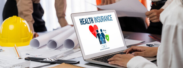 Health insurance web site brisk registration system for easy form filling
