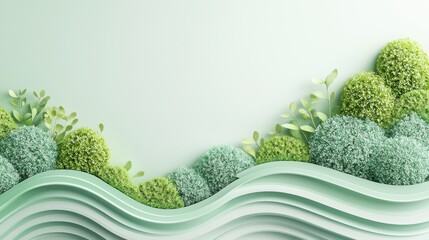 Green marketing promotional flyer with vibrant designs showcasing a sustainable brand.