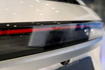 Close up of rear taillight on a vehicle