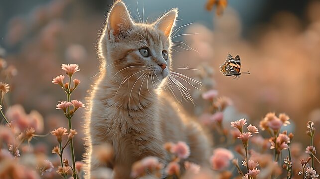 **Kitten Chasing Butterflies In Blooming Garden, Soft Pastel Spring Light --Ar 16:9 --S 955 --V 6.0 --Style Raw** - @Darya (Relaxed) -# Create, Explore, And Organize On [Midjourney.Com](<Https://Midjo