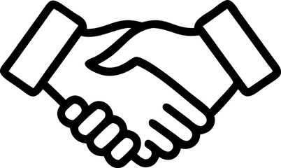 Handshake Icon vector art illustration.