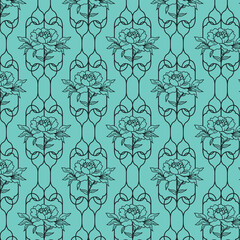 seamless damask pattern