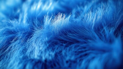 Obraz premium Vibrant blue fluffy fabric texture