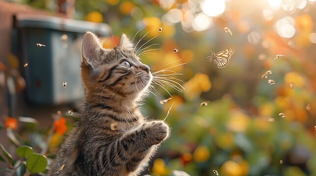 **Kitten Chasing Butterflies In Blooming Garden, Soft Pastel Spring Light --Ar 16:9 --S 955 --V 6.0 --Style Raw** - @Darya (Relaxed) -# Create, Explore, And Organize On [Midjourney.Com](<Https://Midjo