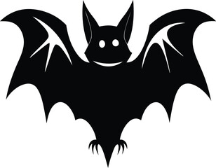 black and white bat