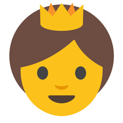 Person with Crown – Default Skin Tone
