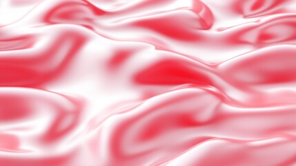 Obraz premium Soft, flowing crimson silk fabric drapes in ripples.