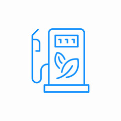 biofuel pump icon sign vector