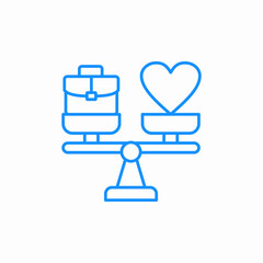 balanced life icon sign vector