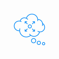 brain storming icon sign vector