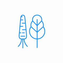 carrot spinach icon sign vector