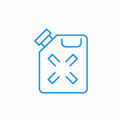 gas can icon sign vector