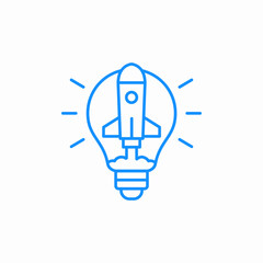 innovative startup icon sign vector