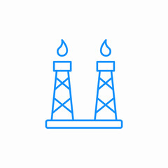 oil rig icon sign vector