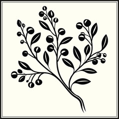 Mistletoe Silhouette, Festive