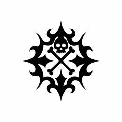 creative Silhouette poison Icon Vector Illustration