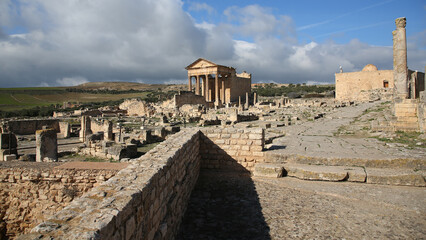 El Capitolio, Yacimiento arqueológico de Dougga, Túnez