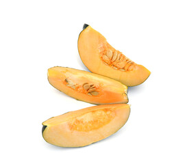 Corn squash on white background