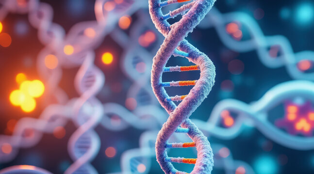Visual representation of cellular system showing live DNA replication process in a clear, educational format.
