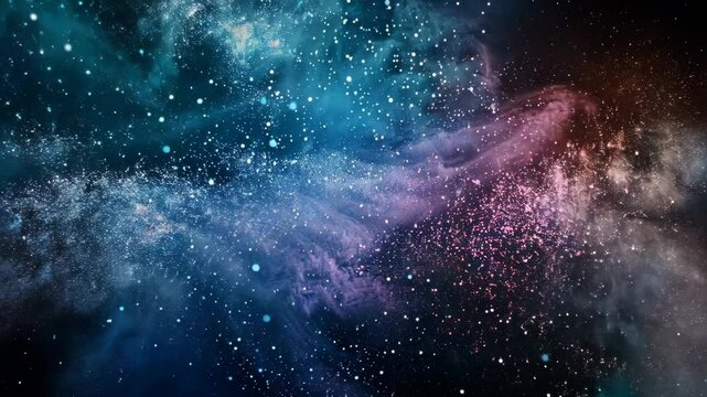 Subtile Dunkle Sternenstaub Partikelanimation Hintergrund