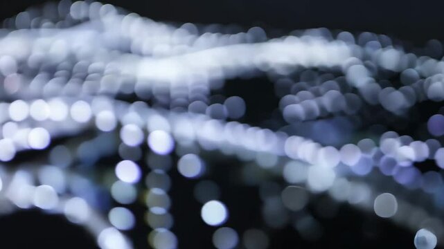 Subtiles Silbernes Punktnetz Animation Hintergrundszenerie