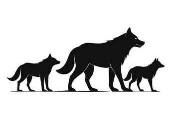 Wolf silhouette