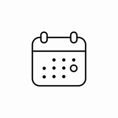 calendar icon icon sign vector