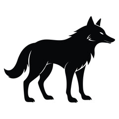 Wolf silhouette
