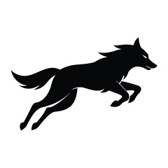 Wolf silhouette