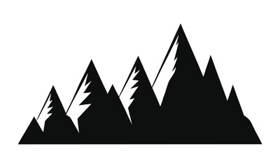 Fototapeta premium Mountain Forest Tree Landscape Silhouette
