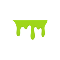 Green dripping slime. Vector illustration