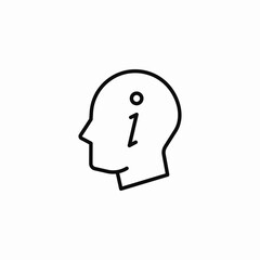 head information icon icon sign vector