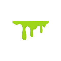Green dripping slime. Vector illustration