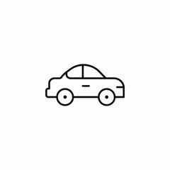 sedan car icon sign vector