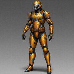 Fototapeta premium robot cyborg warrior