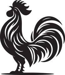 rooster vector illustration