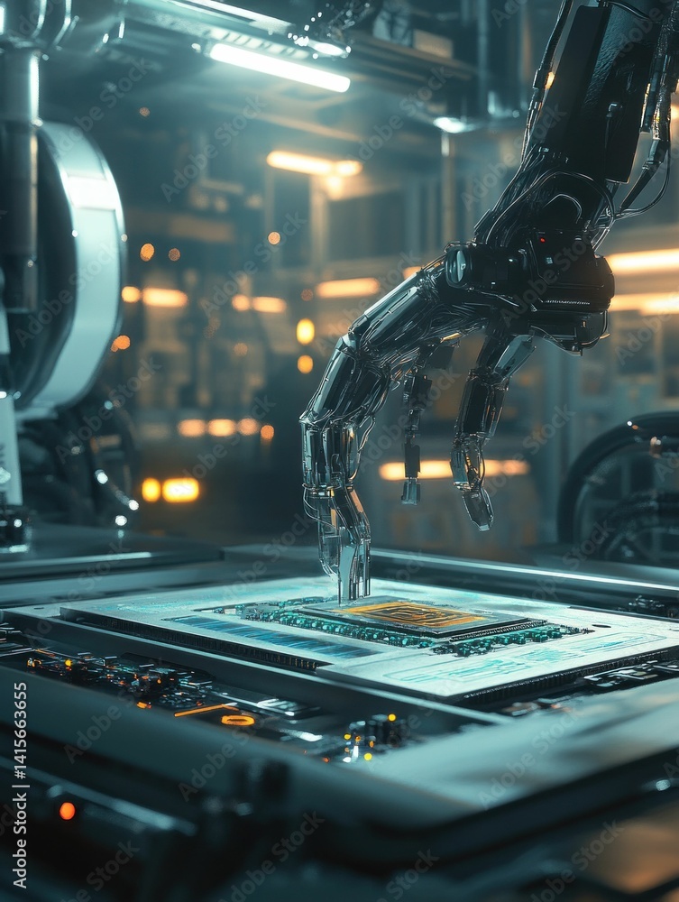 Poster precision robotics: a glimpse into the future of microchip manufacturing automation