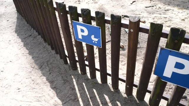 Parking spot for baby buggies