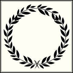 Wreath Silhouette, Christmas