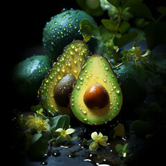 Fresh Avocados Halved for Healthy Eating Inspiration