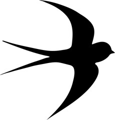 Flying African goshawk bird Silhouette Design And Vector Illustration