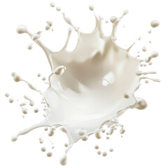 Fototapeta premium Splashing Milk: A dynamic image that captures the creamy texture of milk exploding outwards, creating a stunning visual.