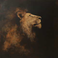 Majestic Lion Portrait