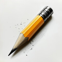 Pencil with Graphite Particles